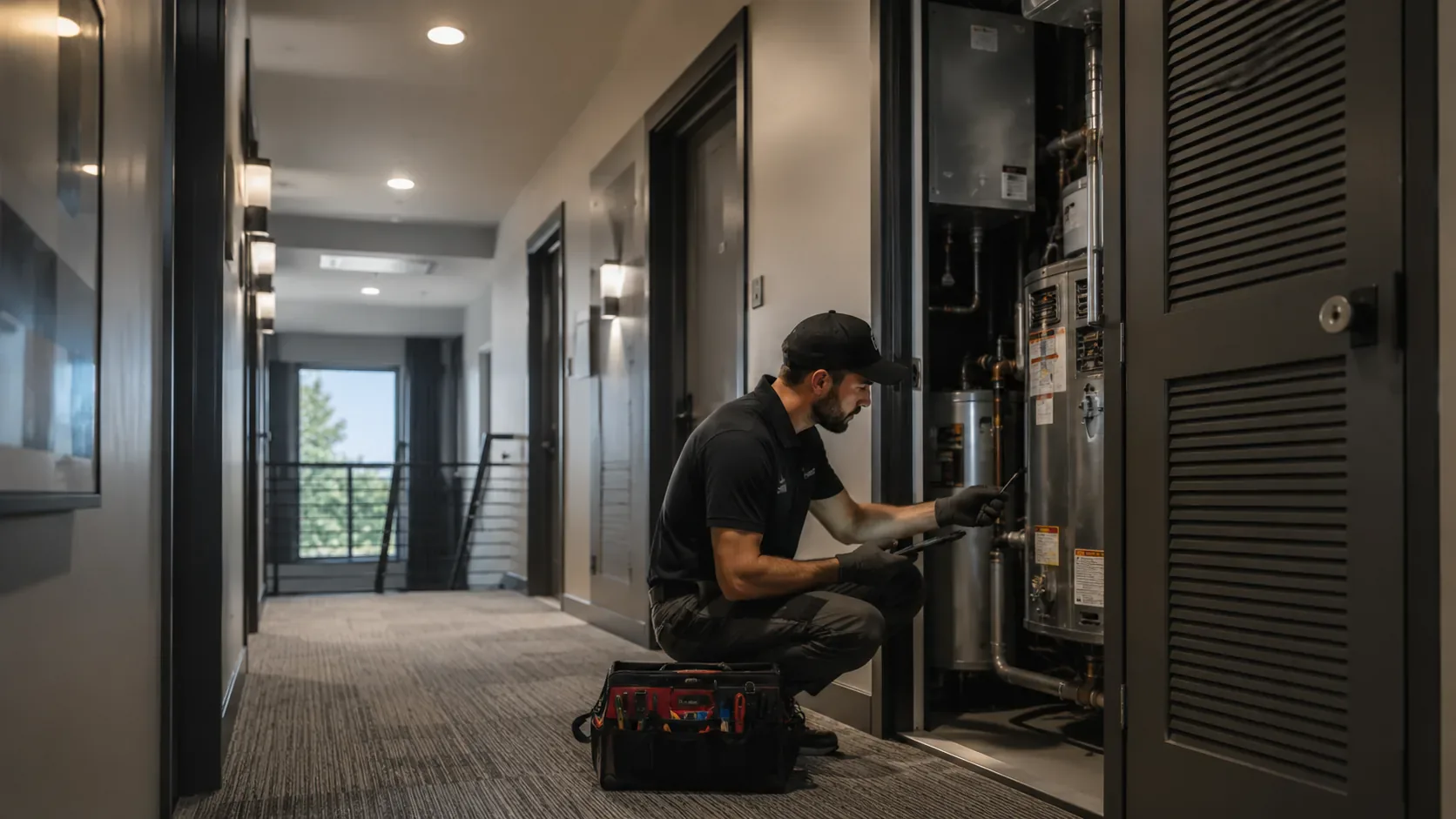 TurnPro360 team member completing property maintenance work